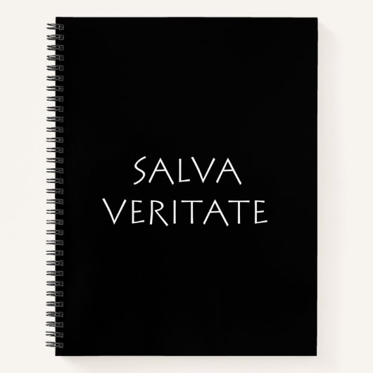 Carnet Salva veritate (Devant)