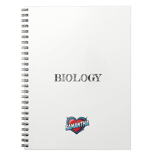 Carnet Samantha Heart Blanc (Devant)