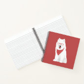 Carnet Sammy Le Bandana Rouge Samoyé Chien (Intérieur)