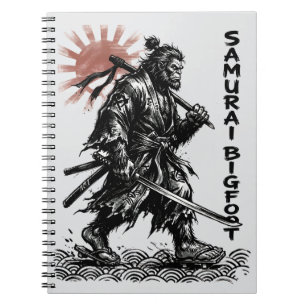 Carnet Samouraï Bigfoot : Art Sasquatch Guerrier Japonais
