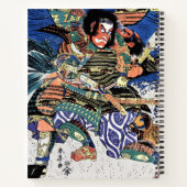 Carnet samouraï, guerrier cool oriental (Dos)