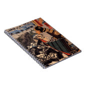 Carnet Samouraïs avec la belle armure de dragon (Côté Droit)