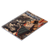 Carnet Samouraïs avec la belle armure de dragon (Côté gauche)