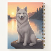 Carnet Samoyed by Lake (Dos)