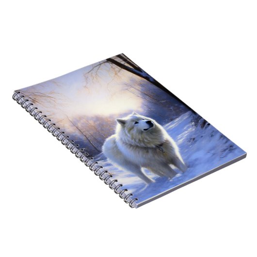 Carnet Samoyed Let It Snow Christmas (Côté Droit)