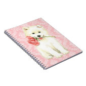 Carnet Samoyed rose de Valentine (Côté Droit)
