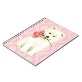 Carnet Samoyed rose de Valentine (Côté gauche)