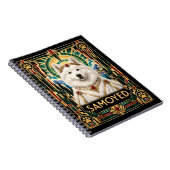 Carnet Samoyède, Chien Art Déco (Côté Droit)