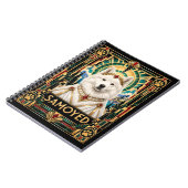 Carnet Samoyède, Chien Art Déco (Côté gauche)