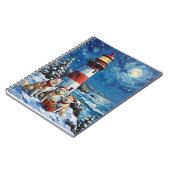 Carnet Samoyède Phare de Noël Vacances (Côté gauche)