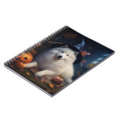 Carnet Samoyèdes Citrouilles Halloween Épouvantable (Côté gauche)