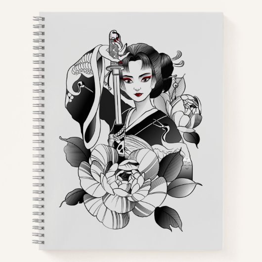 Carnet "Samurai Geisha et son Katana" (Devant)