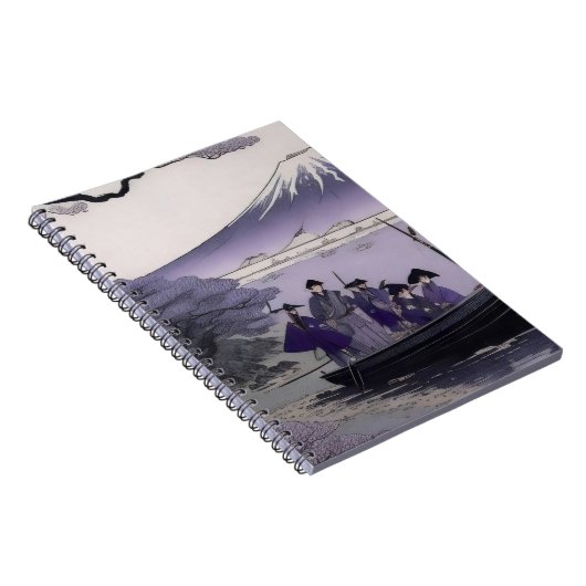 Carnet Samurai Notebook Mount Fuji Japanese Art (Côté Droit)