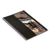 Carnet Samurai Warrior et son chien - Bois japonais (Côté Droit)