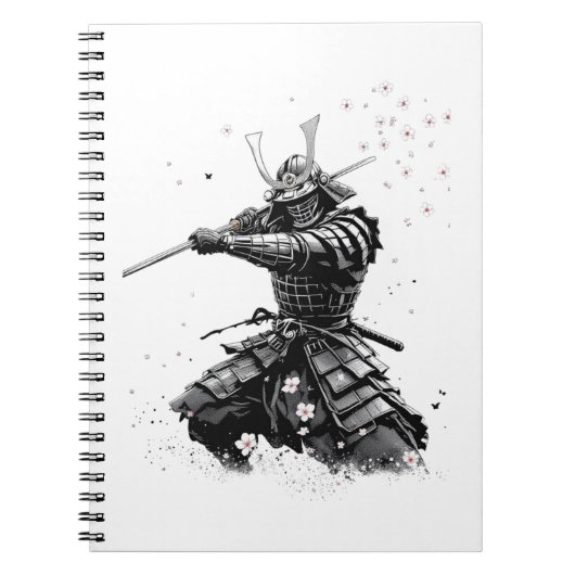 Carnet Samurai Warrior in Action Japanese Art Ceramic  (Devant)