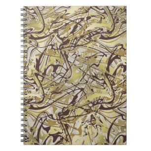 Carnet Sanctuaire et Spa Amour de Soi Abstrait Marbre Dor