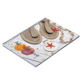 Carnet Sandales, Coquillages et Starfish à la plage (Côté gauche)