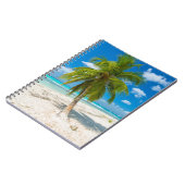 Carnet Sandy beach with tropical palm tree (Côté gauche)