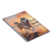 Carnet Sandy Paws Alaskan Malamute Chien sur le coucher d (Côté Droit)