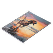 Carnet Sandy Paws Bloodhound Dog on Beach Sunset (Côté gauche)
