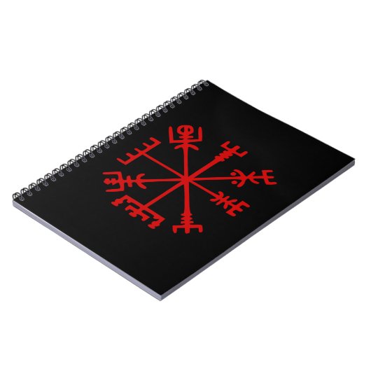Carnet Sang Rouge Vegvísir (Viking Compass) (Côté gauche)