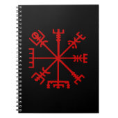 Carnet Sang Rouge Vegvísir (Viking Compass) (Devant)