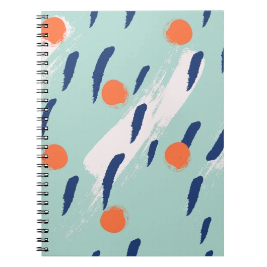 Carnet Sans couture abstraite dessinée à la main formes p (Devant)