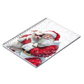 Carnet Santa Claus et Pitbull Chien Chien Chien Chien (Côté gauche)