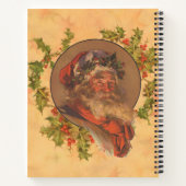 Carnet Santa Claus Noël Portrait Vintage (Dos)