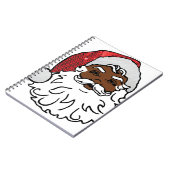 Carnet santa claus noir (Côté gauche)