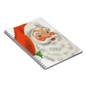 Carnet Santa Claus rétro vintage (Côté Droit)