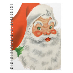 Carnet Santa Claus rétro vintage