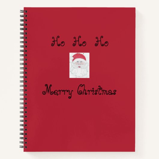 Carnet Santa Clause "Ho Ho Ho" Noël (Devant)