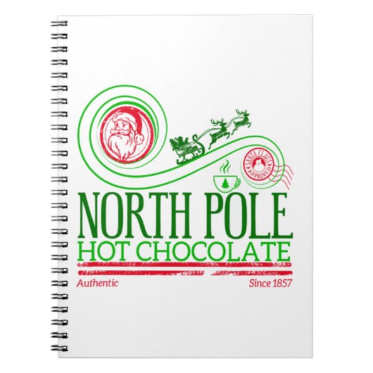 Carnet Santa Clause Pôle Nord Chocolat chaud (Devant)