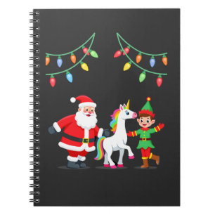 Carnet Santa en elflichoir qui fait dabber Noël Enfants G