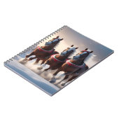 Carnet Santas Chevaux de Neige de Noël, (Côté gauche)