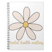 Carnet santé mentale fleur (Devant)