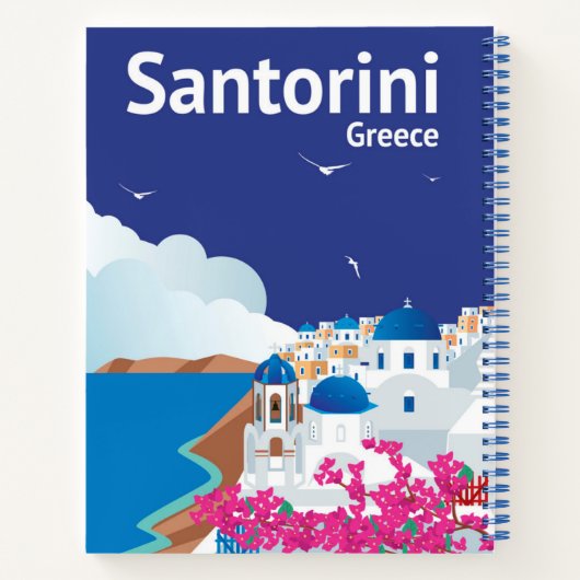 Carnet Santorin Grèce (Dos)