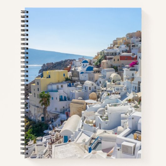 Carnet Santorin Grèce - journée ensoleillée d'été à Santo (Devant)