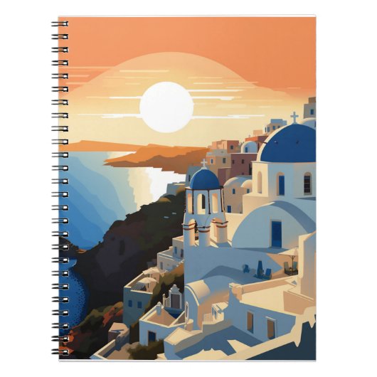 CARNET SANTORINI GRÈCE N° 1 (Devant)