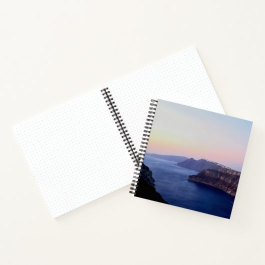 Carnet Santorini Greece Spiral Notebook (Intérieur)