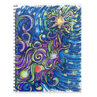 Carnet Sapin de Noël Cosmique