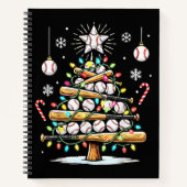 Carnet Sapin de Noël de baseball (Devant)