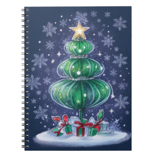 Carnet Sapin de Noël Moderne (Devant)