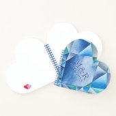 Carnet Sapphire Aquarelle Coeur 45e Anniversaire Mariage (Intérieur)