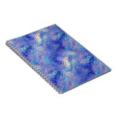 Carnet Sapphire Blue Scribbled Texture (Côté Droit)