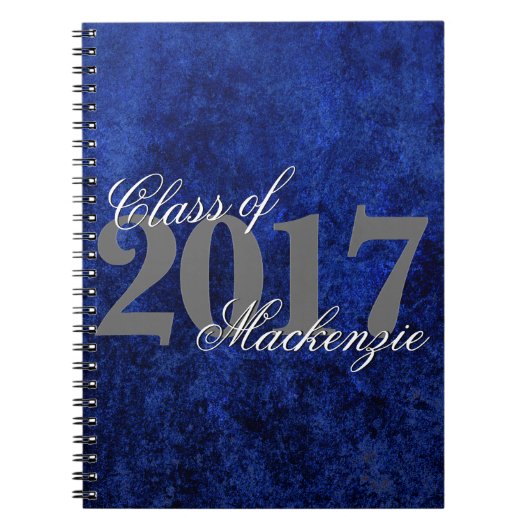 Carnet Sapphire Grad | Blue Royal Cobalt Azure Année (Devant)