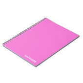Carnet Sapphire pink colour (Côté gauche)
