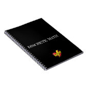 Carnet Sarah Heart Noir (Côté Droit)