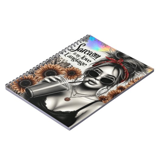 Carnet Sarcasme est ma langue d'amour sassy femme drôle d (Côté gauche)